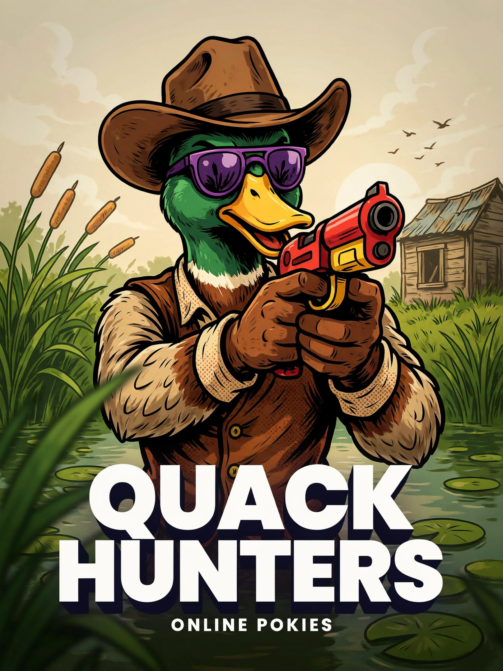 Promo art for the Duck Hunters pokie