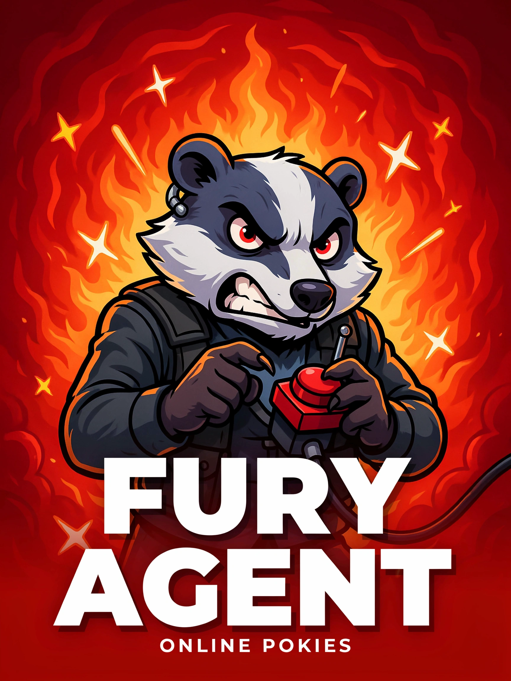 Title art for the Agent Rage online pokie